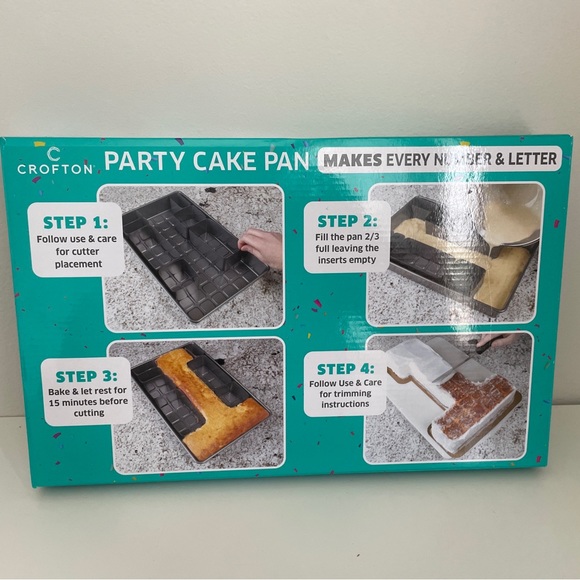 crofton Kitchen Crofton Party Cake Pan Nonstick Piece Set Makes
